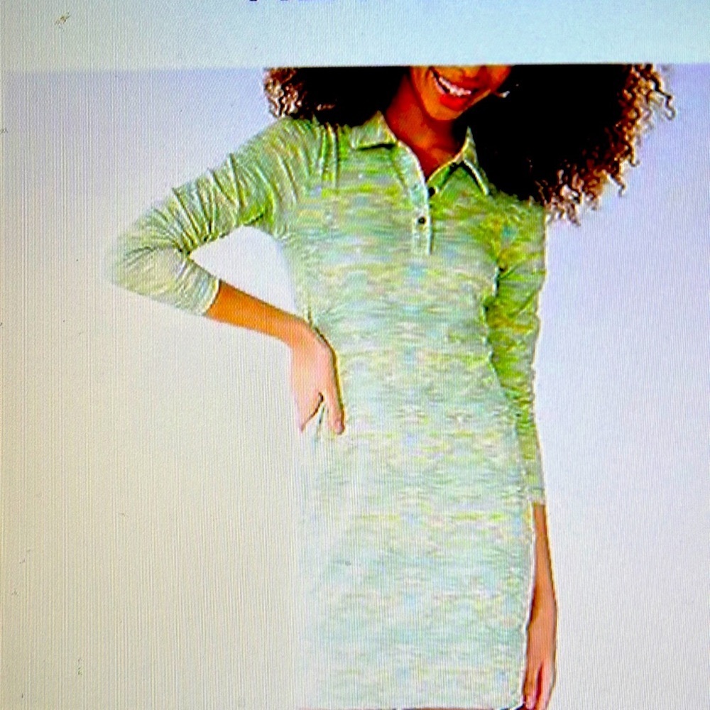 Junior body con mini long sleeve polo nwt size large